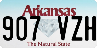 AR license plate 907VZH
