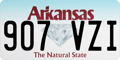 AR license plate 907VZI
