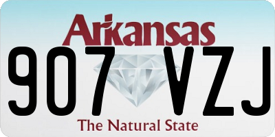 AR license plate 907VZJ