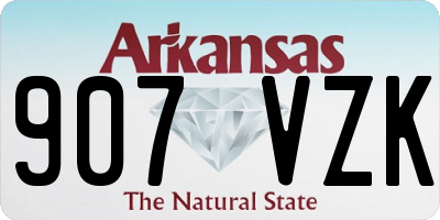 AR license plate 907VZK
