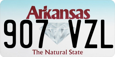 AR license plate 907VZL