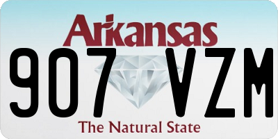 AR license plate 907VZM
