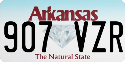 AR license plate 907VZR