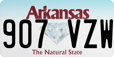 AR license plate 907VZW
