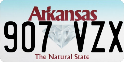 AR license plate 907VZX