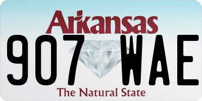 AR license plate 907WAE