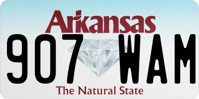 AR license plate 907WAM