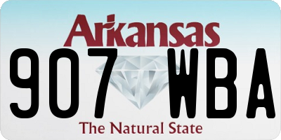 AR license plate 907WBA