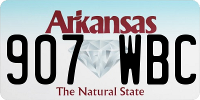 AR license plate 907WBC