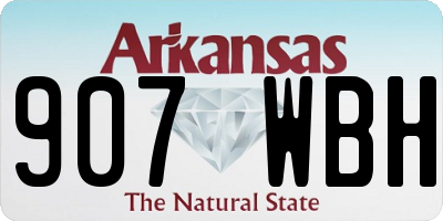 AR license plate 907WBH