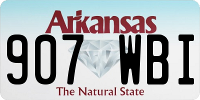AR license plate 907WBI
