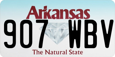 AR license plate 907WBV