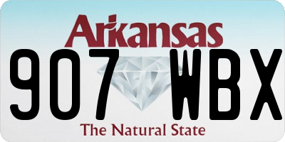 AR license plate 907WBX