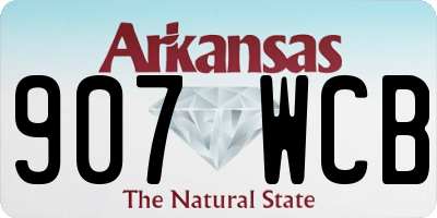 AR license plate 907WCB