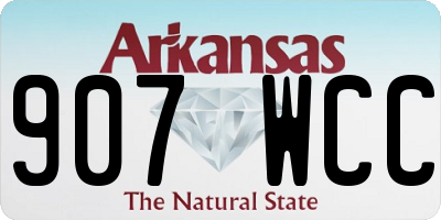 AR license plate 907WCC