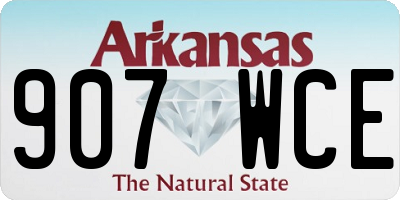 AR license plate 907WCE