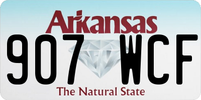AR license plate 907WCF