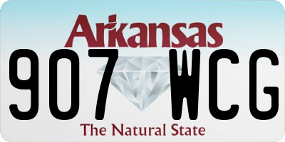 AR license plate 907WCG