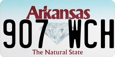 AR license plate 907WCH