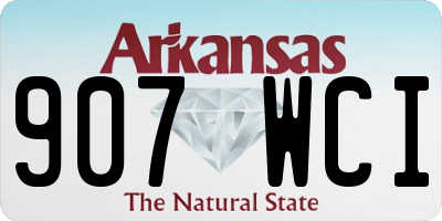 AR license plate 907WCI