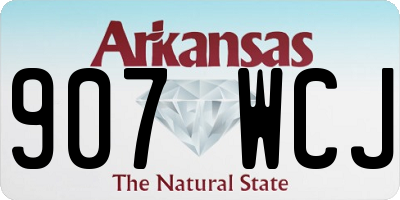 AR license plate 907WCJ