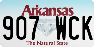 AR license plate 907WCK