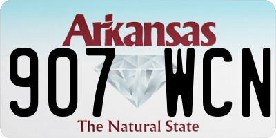 AR license plate 907WCN