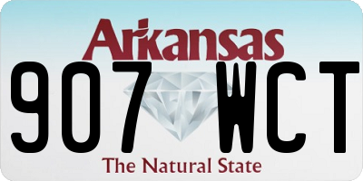 AR license plate 907WCT