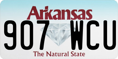 AR license plate 907WCU