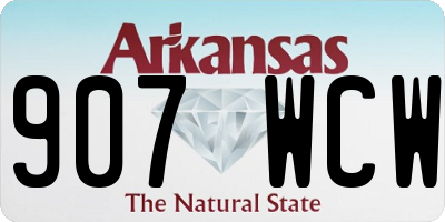 AR license plate 907WCW