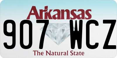 AR license plate 907WCZ