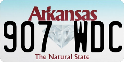 AR license plate 907WDC