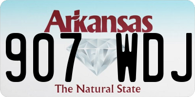 AR license plate 907WDJ