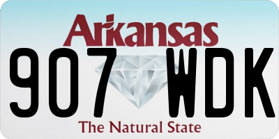 AR license plate 907WDK