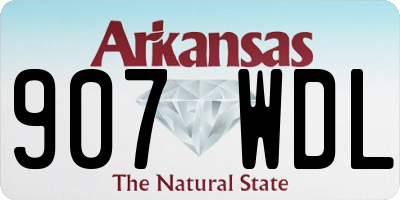 AR license plate 907WDL