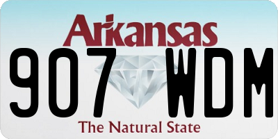 AR license plate 907WDM