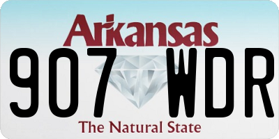 AR license plate 907WDR