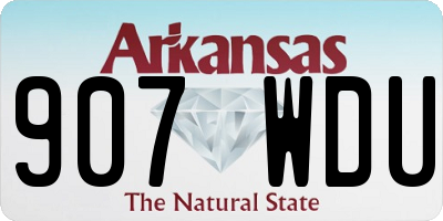 AR license plate 907WDU