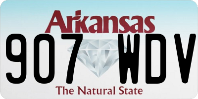 AR license plate 907WDV