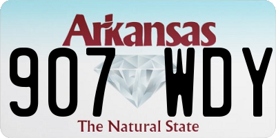 AR license plate 907WDY