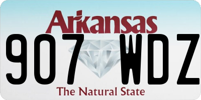 AR license plate 907WDZ