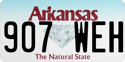 AR license plate 907WEH