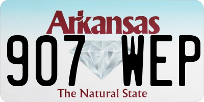 AR license plate 907WEP