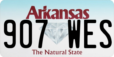 AR license plate 907WES
