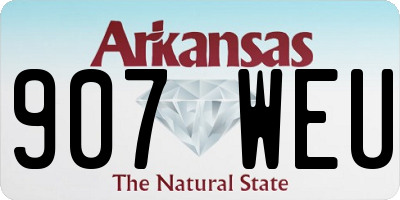 AR license plate 907WEU