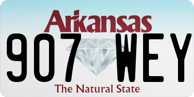 AR license plate 907WEY