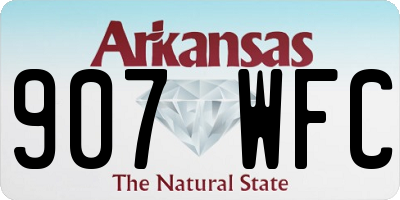 AR license plate 907WFC