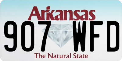 AR license plate 907WFD
