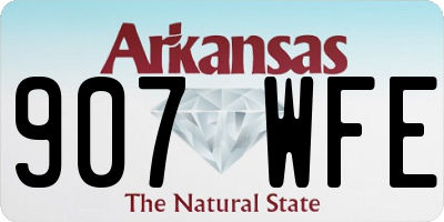 AR license plate 907WFE