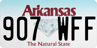 AR license plate 907WFF